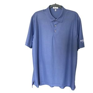 Peter Millar Summer Comfort Polo Mens XL Active Stretch Golf Print First Tee